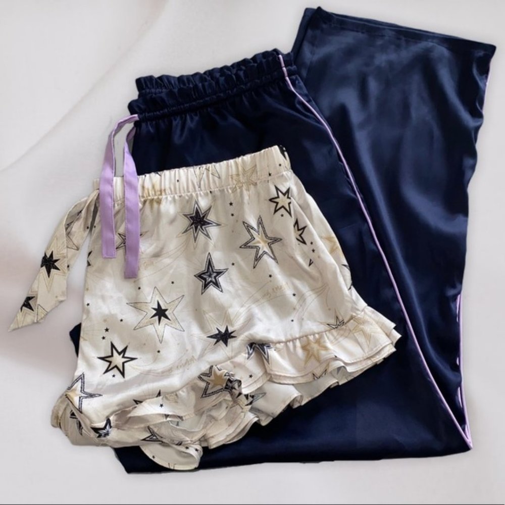 BUNDLE Victoria's Secret Satin Pajama Pants&Shorts